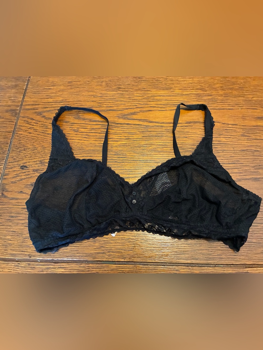 Savage X Fenty Black Lace Wireless Bralette